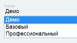 Настройки сайта в Tabula - Тариф